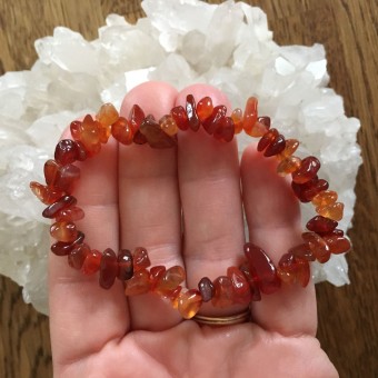 Carnelian Chipstone Bracelet