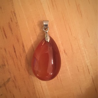 Carnelian Teardrop Pendant