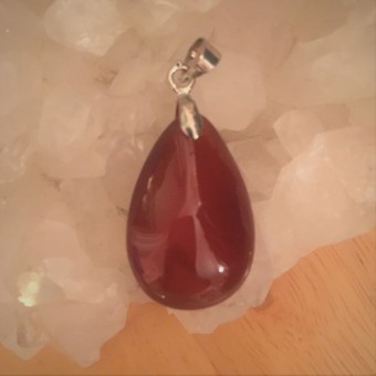 Carnelian Teardrop Pendant