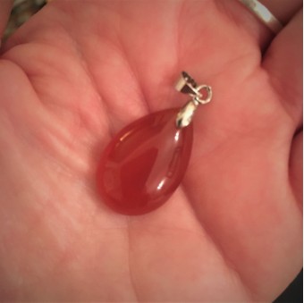 Carnelian Teardrop Pendant