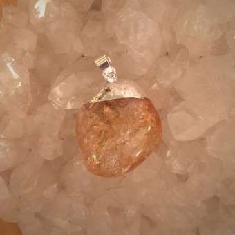 Citrine Tumblestone Pendants