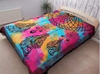 Dreamcatcher Single/Double Cotton Bedspread /