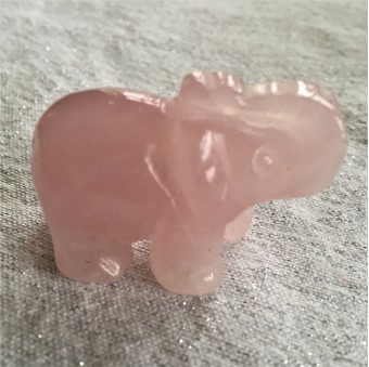 Elephant - Rose Quartz