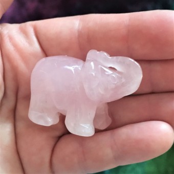 Elephant - Rose Quartz