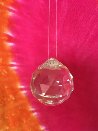 Faceted Hanging 6cm Sphere