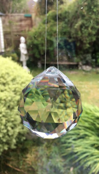 Faceted Hanging 6cm Sphere