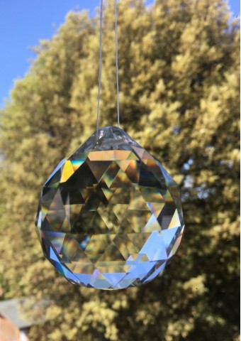 Faceted Hanging 6cm Sphere