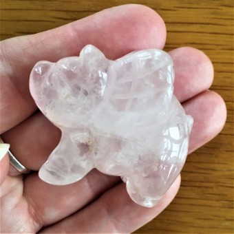 Flying Pig - Rose Quartz