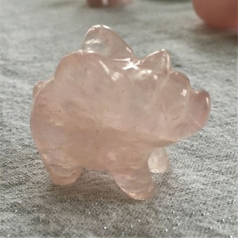 Flying Pig - Rose Quartz