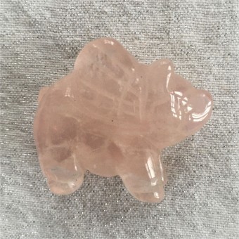 Flying Pig - Rose Quartz