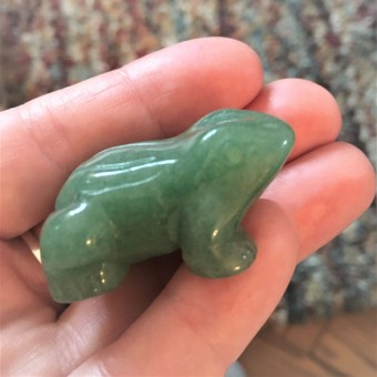 Frog - Green Aventurine