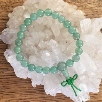 Green Aventurine Power Bracelet with Infinity