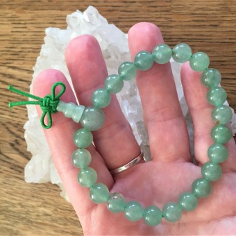 Green Aventurine Power Bracelet with Infinity