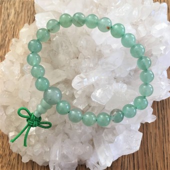 Green Aventurine Power Bracelet with Infinity