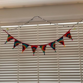 Groovy Baby Tie Dye Bunting