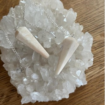 Moonstone Faceted Pendulum