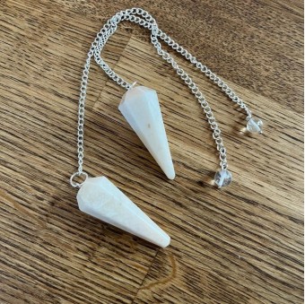 Moonstone Faceted Pendulum