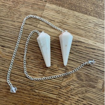 Moonstone Faceted Pendulum