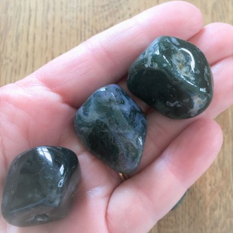 Moss Agate Tumblestone