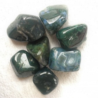 Moss Agate Tumblestone