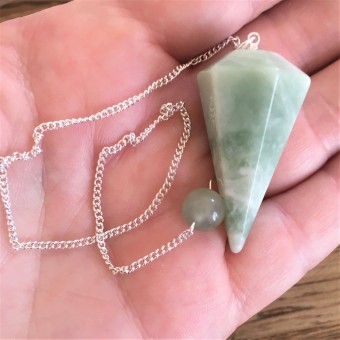 New Jade Faceted Pendulum