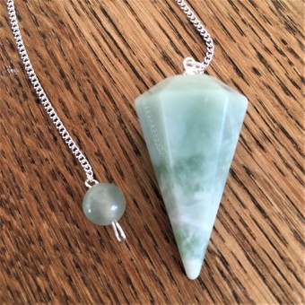 New Jade Faceted Pendulum