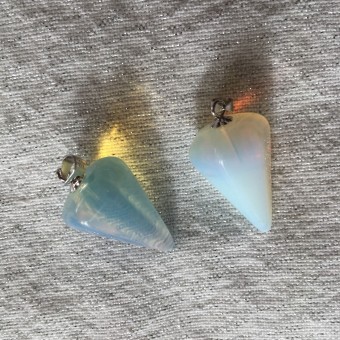 Opalite Faceted Pendulum Pendant