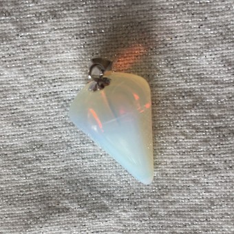 Opalite Faceted Pendulum Pendant