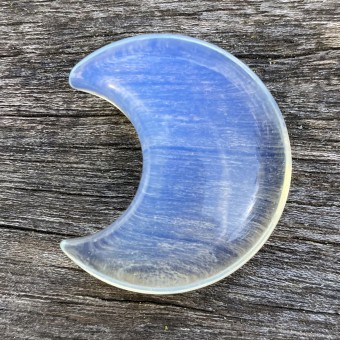 Opalite Puff Crescent Moon