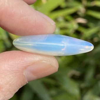 Opalite Puff Crescent Moon