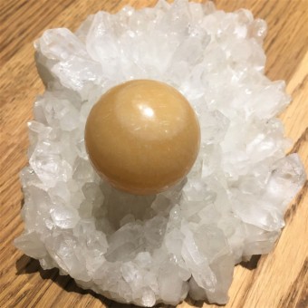 Orange Calcite Sphere - 35mm