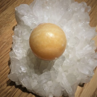 Orange Calcite Sphere - 35mm