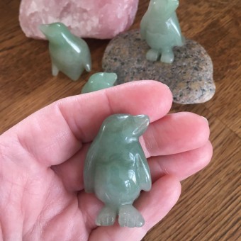 Penguin - Green Aventurine