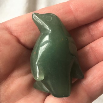 Penguin - Green Aventurine