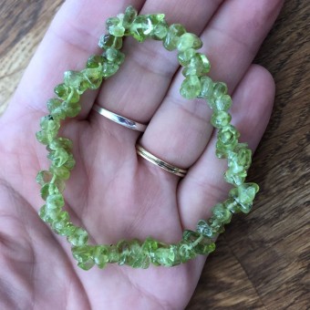 Peridot Chip Bracelet