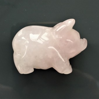 Pig  - Rose Quartz