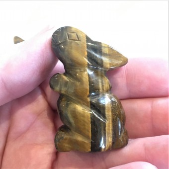 Rabbit -  Sitting Up - Tiger Eye