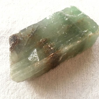 Raw Green Calcite  'D' - 9.3cm