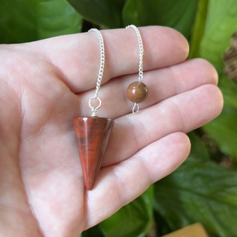 Red Jasper Cone Pendulum