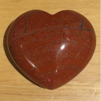 Red Jasper Heart 4cm - plain or patterned