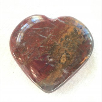 Red Jasper Heart 'C' - 7cm