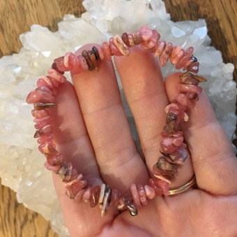 Rhodocrosite Chip Bracelet