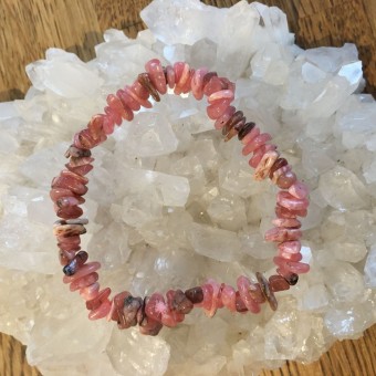 Rhodocrosite Chip Bracelet