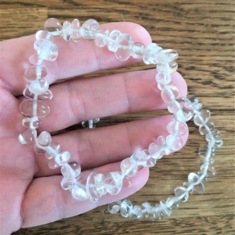 Rock Quartz Freeform Bracelet