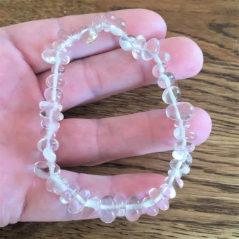 Rock Quartz Freeform Bracelet