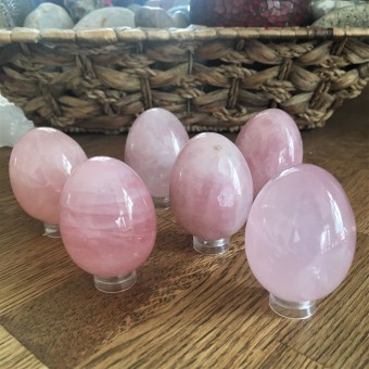 Rose Quartz Egg  - 4.7cm