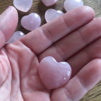 Rose Quartz Heart - 2.5cm