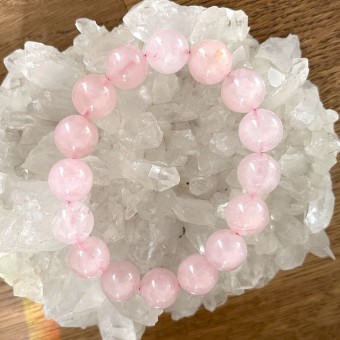 Rose Quartz -  large 12mm beads