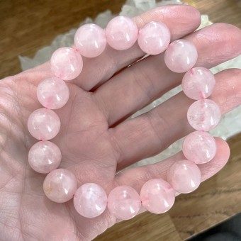 Rose Quartz -  large 12mm beads