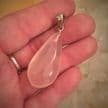 Rose Quartz Teardrop Pendant